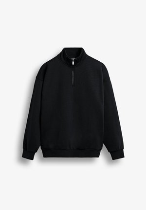 Burocs, BASIC MOCK NECK ZIP UNISEX - Pusa - black