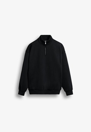Burocs, BASIC MOCK NECK ZIP UNISEX - Pusa - black