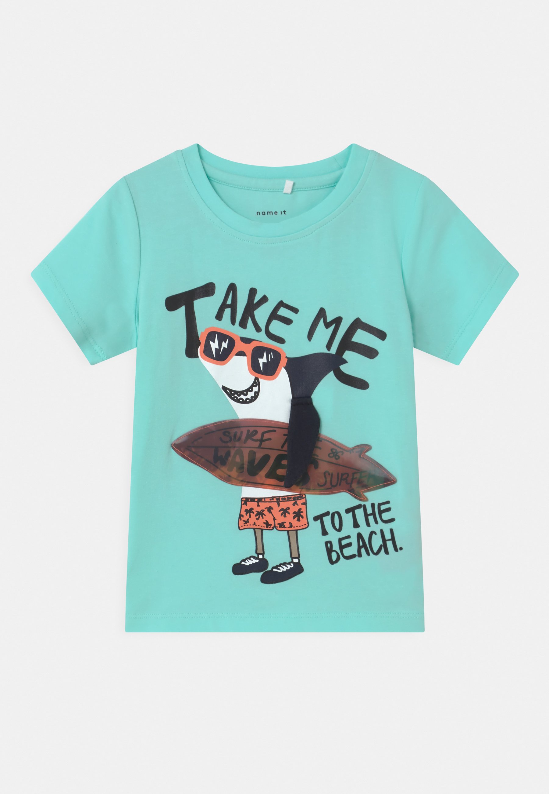 Print T-shirt - blue tint 
