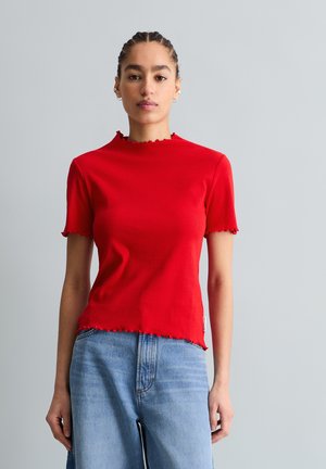 STRETCH SLIM - T-shirt basique - carmine red