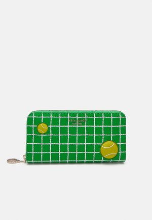 COURTSIDE PRINTED ZIP AROUND CONTINENTAL WALLET - Portfel - green