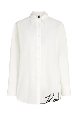 KARL LAGERFELD, SIGNATURE OVERSIZED SHEER BEACH - Accessoire de plage - cannoli cream