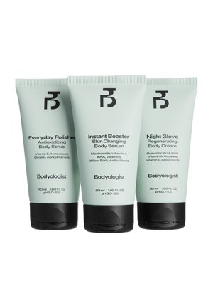 BODYOLOGIST KÖRPERSET DISCOVERY SET - THE SKIN CHANGING ROUTINE - Körperpflegeset - transparent