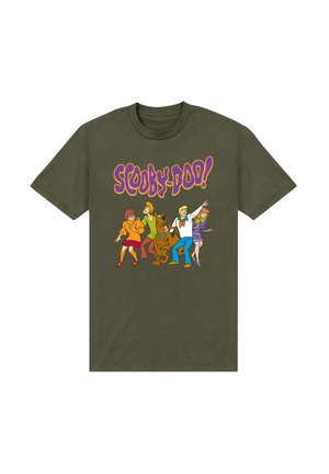 SCOOBY DOO GANG GRAPHIC - T-shirt con stampa - urban khaki