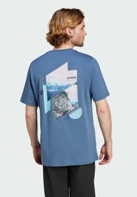 Adidas Terrex TERREX BACK GRAPHIC TSHIRT - Sportovní tričko - steel