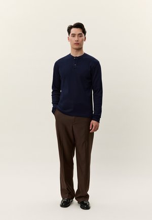 Les Deux DAN  - Tops ar garām piedurknēm - dark navy blue