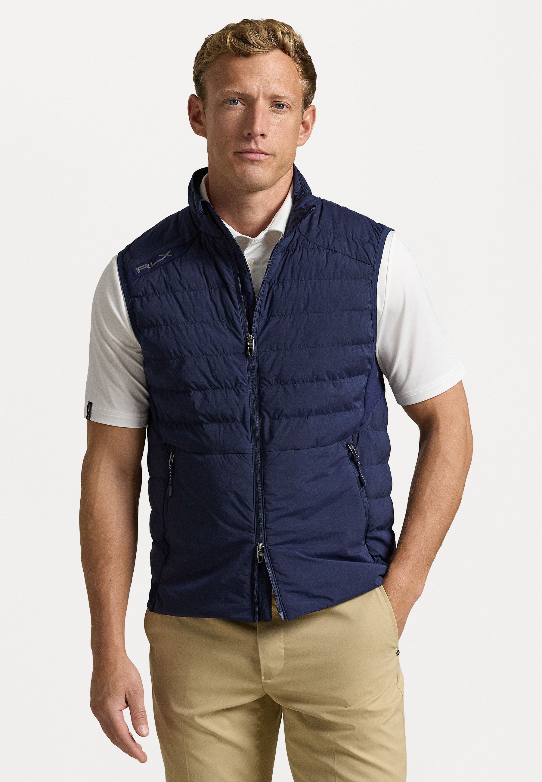 Polo Ralph Lauren HYBRID FULL ZIP VEST - Waistcoat - refined navy 