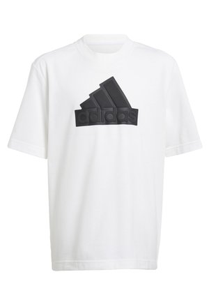 adidas Performance LOGO - T-shirt con stampa - white   black