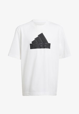 adidas Performance LOGO - T-shirt con stampa - white black