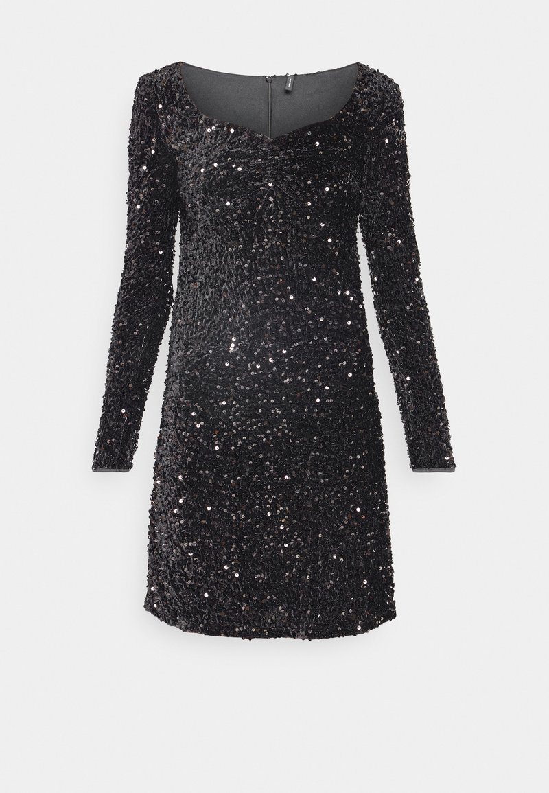 Vero Moda VMZIGGY SHORT SEQUIN DRESS - Cocktail φόρεμα / Φόρεμα για πάρτι - black