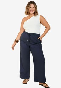 Friends Like These PLUS SIZE FIT - WIDE - Kalhoty - navy