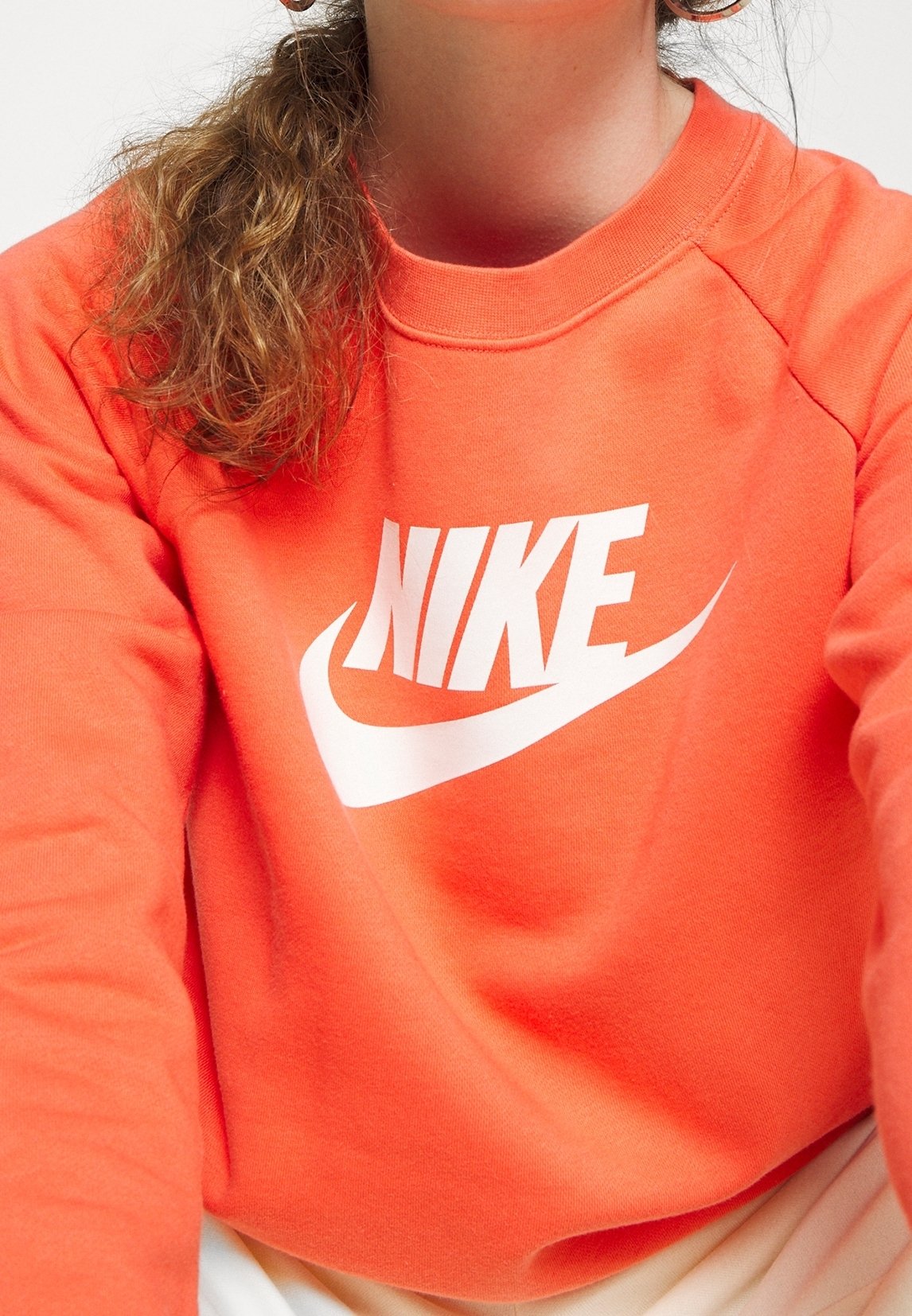 orange nike crewneck womens