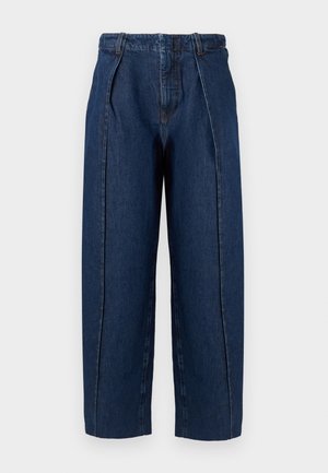 THE BOWED TROUSER - Mom-jeans - dark-blue denim