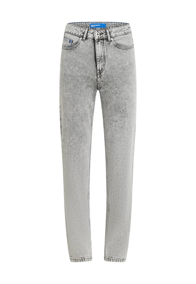 Karl Lagerfeld Jeans, Dames, High Rise Straight Denim, Straight Pijpen, Washed Light Grey, 2430