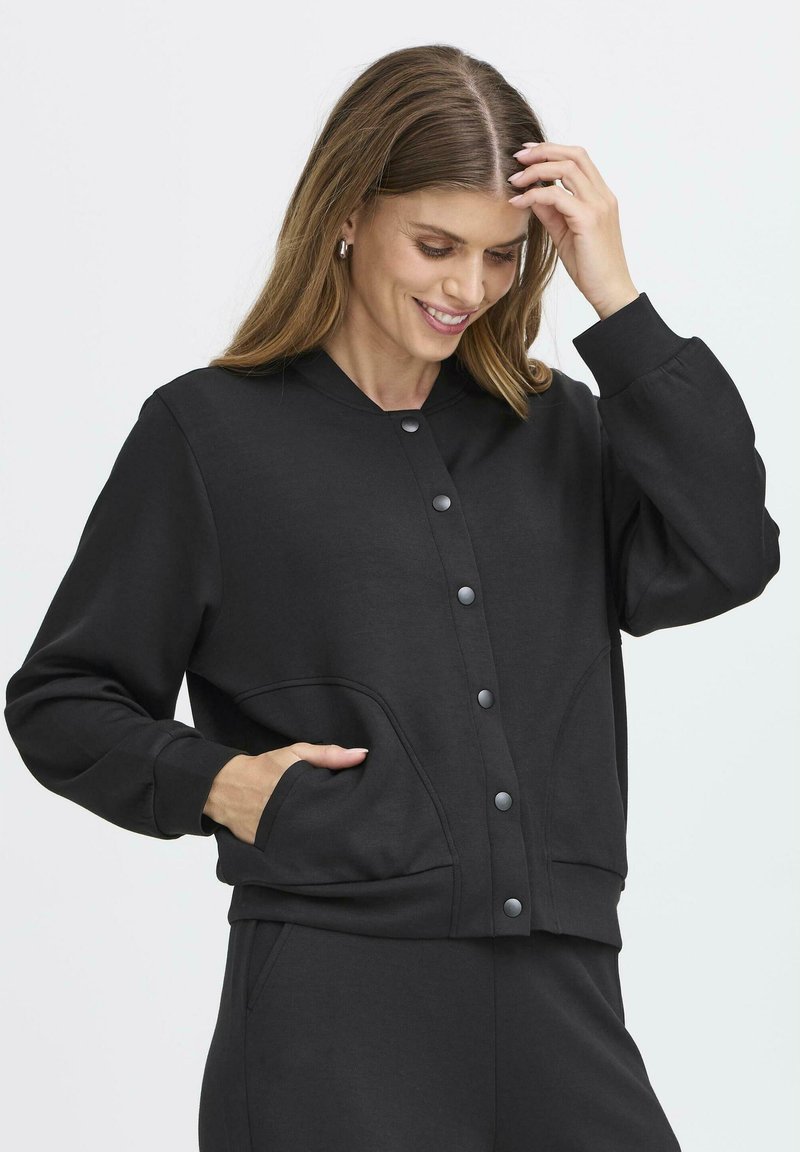 Fransa Bomber stiliaus striukė - black