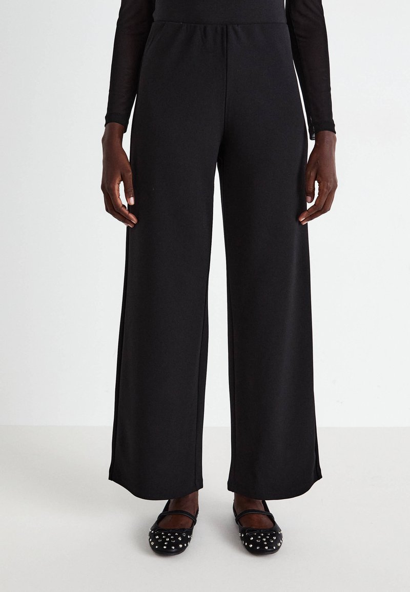 Vero Moda VMBERLIN ZAMIRA MW WIDE NOOS - Pantalon classique - black