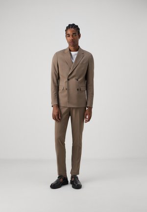 PLAIN MENS SUIT - Odijelo - deep sand melange