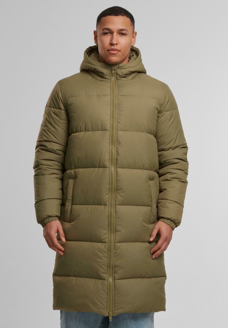 Urban Classics LONG PUFFER - Vinterkåpe / -frakk - tiniolive