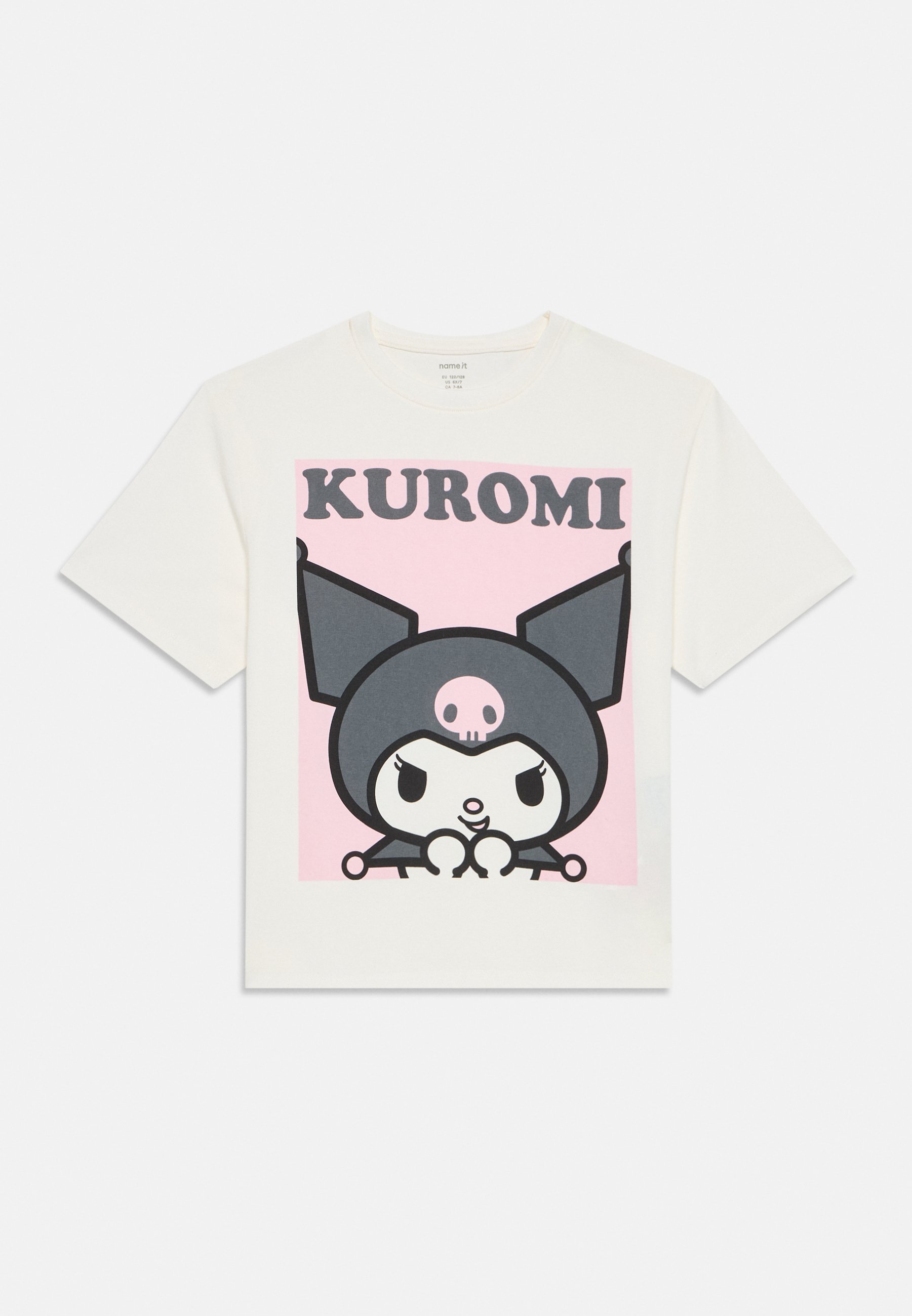 Name it NKFAKISA KUROMI BOX T-shirt imprimé cloud dancer/écru