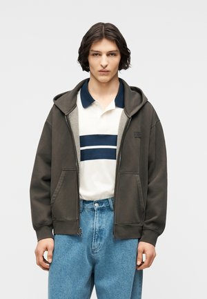 FULL ZIP HOODIE - Mikina s kapucňou - faded black