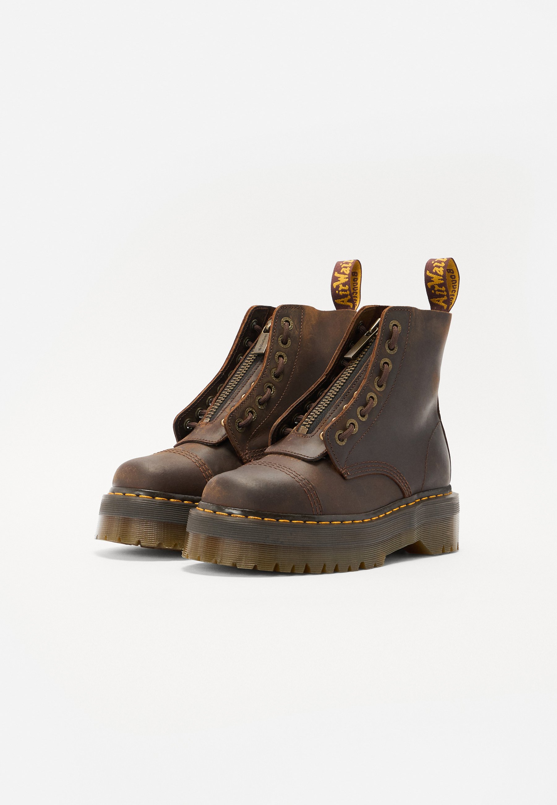 Dr. Martens SINCLAIR UNISEX - Cizme - brown/maroniu închis