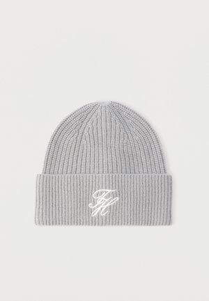 SCRIPT BEANIE - Megzta kepurė - universal grey