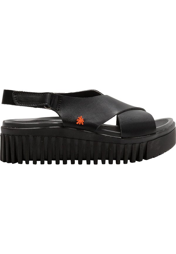 BRIGHTON KLASSISCHE  - Plateausandalette - schwarz