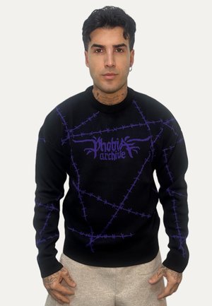 SPINATO - Maglione - nero