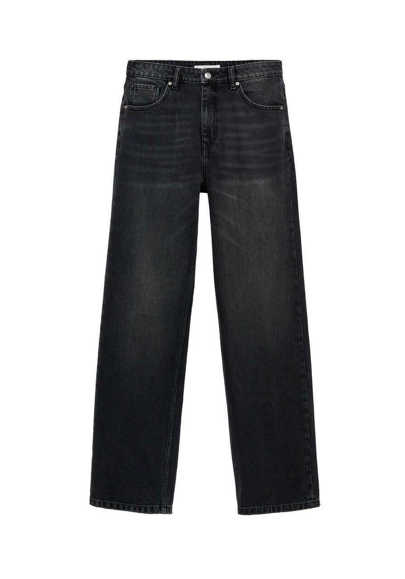 Mango Straight leg jeans zwart denim/blackdenim