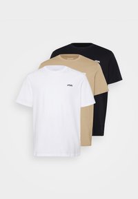 JJSCRIPT BRADLEY TEE CREW 3 PACK - T-Shirt print - coriander/black/white