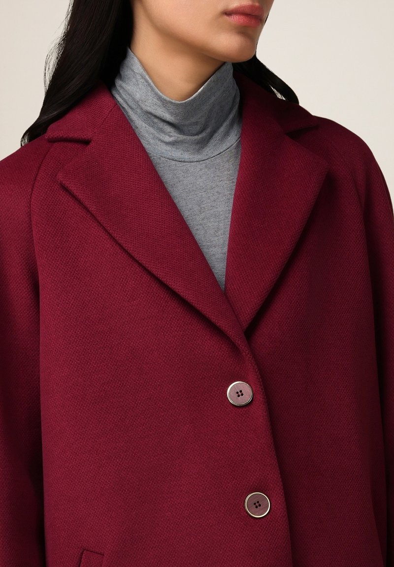 Oltre OLTRE Klassischer Mantel bordeaux