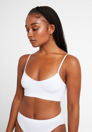 TOUCH FEELING - CROP - Bustier - white