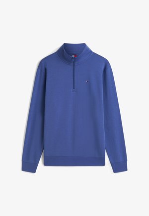 Tommy Jeans, ZIP MOCK NECK - Felpa - blue storm