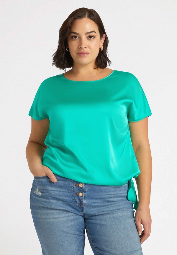 CON NODO - Bluse - verde acqua