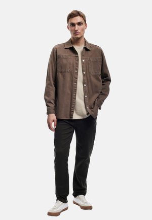 GABARDINE  - Tygbyxor - khaki