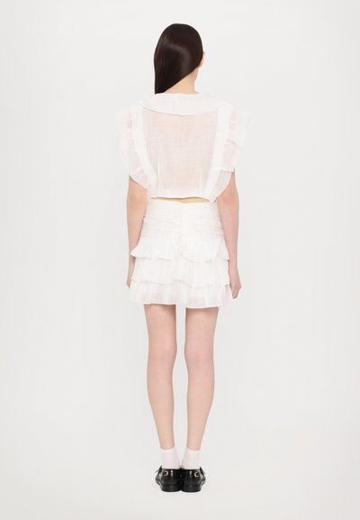 sandro HAUT FOLIE AVEC NEW BOUTONS BRIDAL - Blúz - blanc