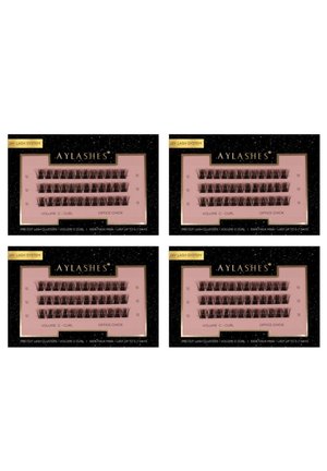 Aylashes, AYLASHES KÜNSTLICHE WIMPERN PRE CUT WIMPERN  BUNDLE (8MM-10MM-12MM-14MM-16MM) - False eyelashes - office chick bundle  - short (8mm 10mm 12mm 14mm)