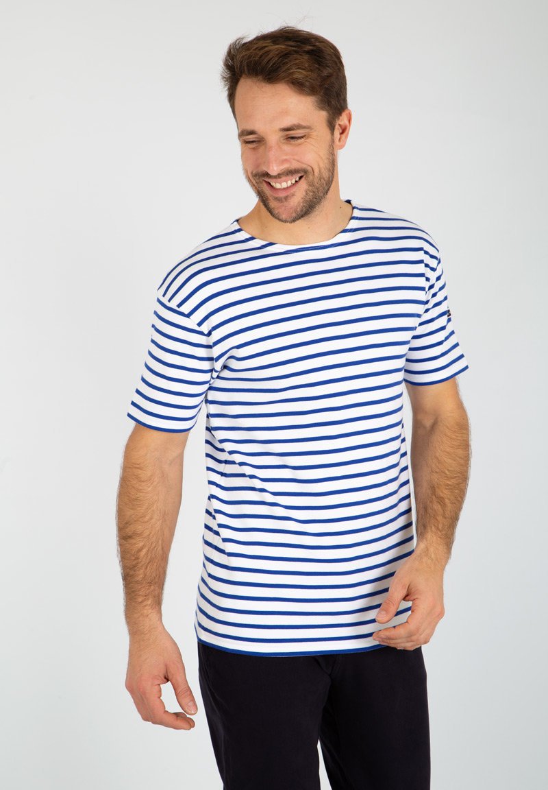 Armor lux DOËLAN MARINIÈRE - T-shirt print - blanc/etoile