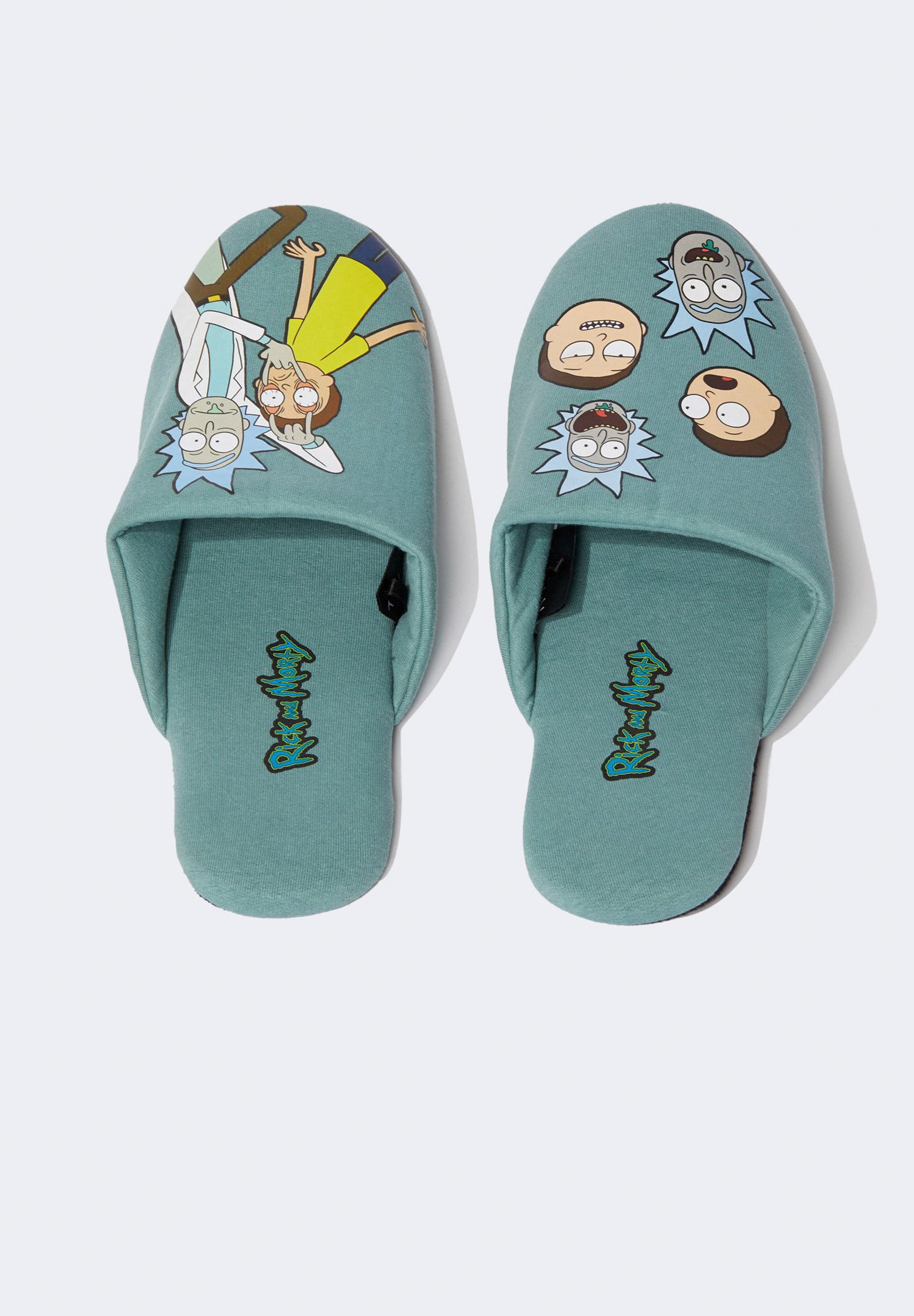 DeFacto RICK AND MORTY - Chanclas de baño - green/verde - Zalando.es