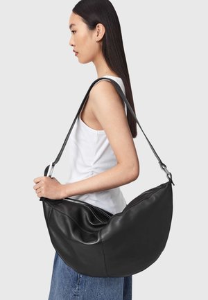AllSaints, LUNA SHOULDER BAG - Handtas - black silver-coloured