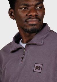 Trendsplant SAUCE LOOPBACK - Sudadera con cremallera - purple