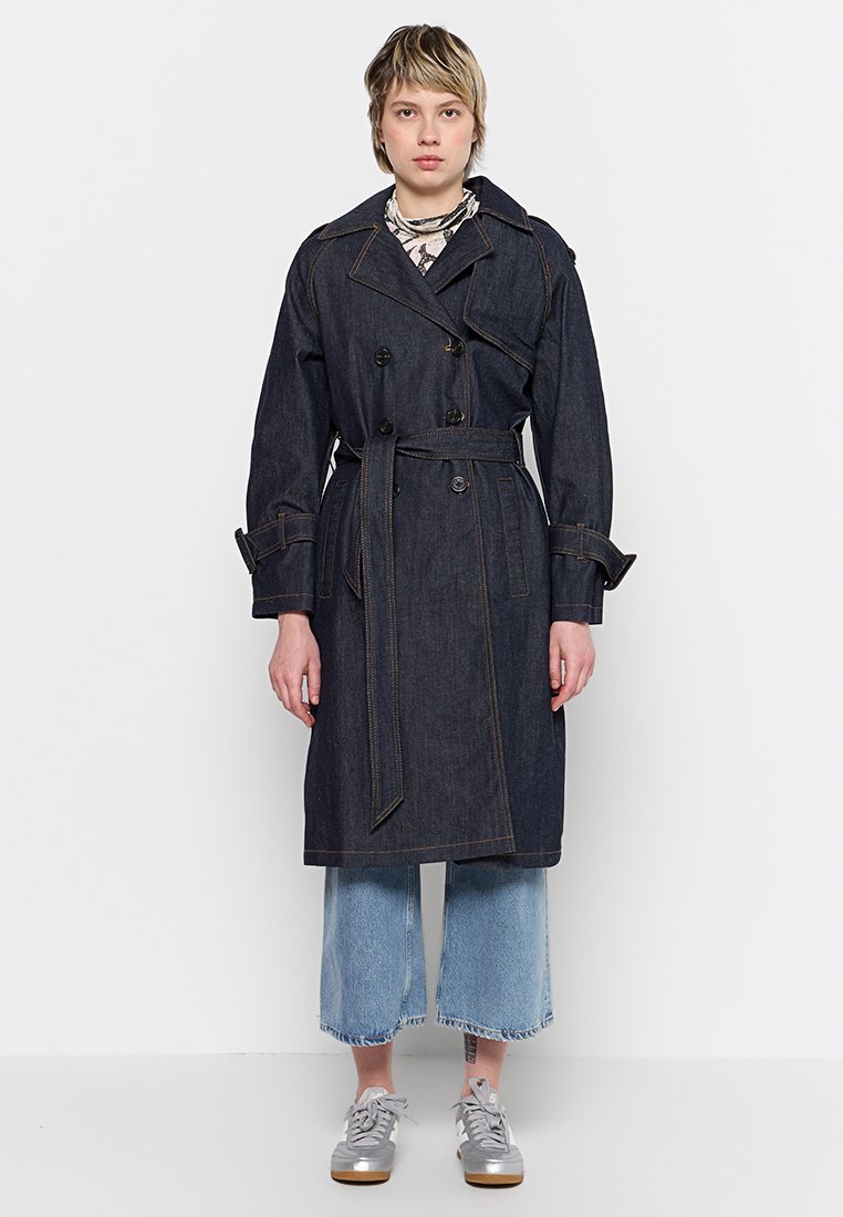 Oakwood Trenchcoat donkerblauw Oakwood Trenchcoat donkerblauw