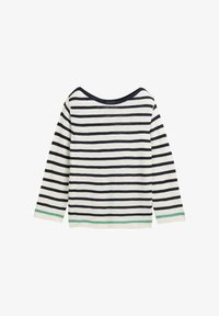 Sélectionné, offwhite\green\navy stripe