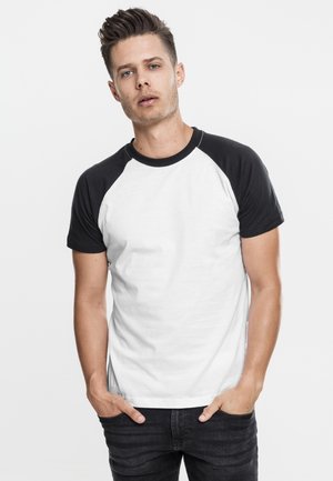 RAGLAN CONTRAST  - T-shirt imprimé - white/black