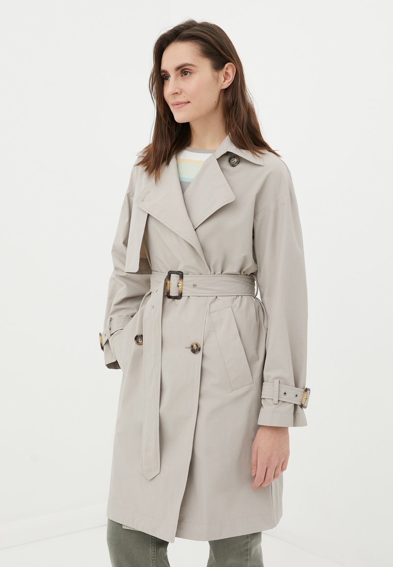 Damen Parkas | Finn Flare Trenchcoat grey/grau - TR22862 Damen Parkas | Finn Flare Trenchcoat grey/grau - TR22862