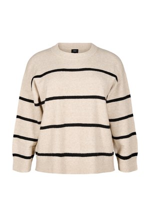 GESTREIFTER IN LOCKERER PASSFOR - Pullover - simply t mel comb