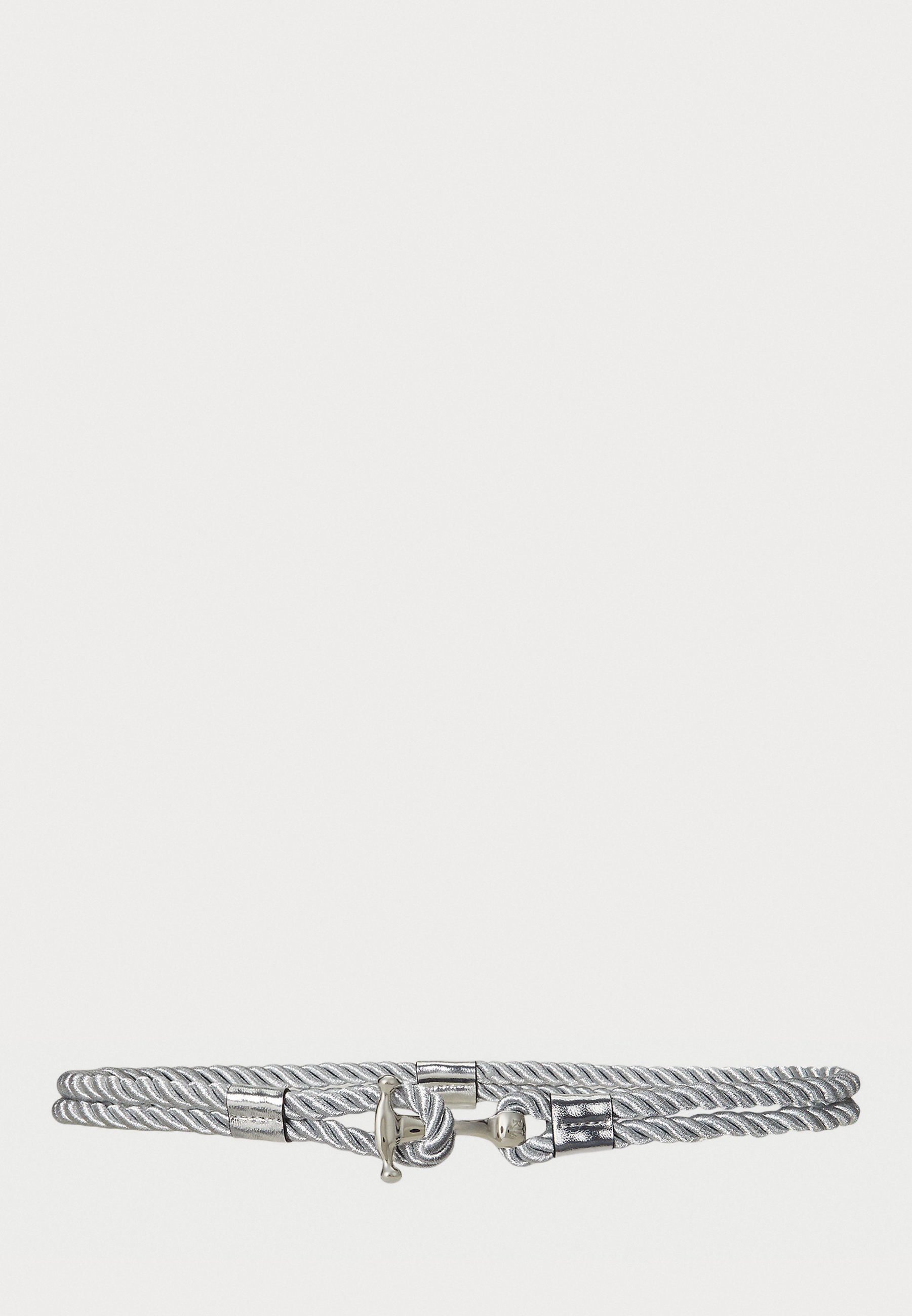Lauren Ralph Lauren Metallic Rope Anchor Toggle Skinny Belt 
