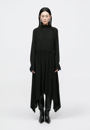 TIE NECK SCARF DRESS - Denné šaty - black