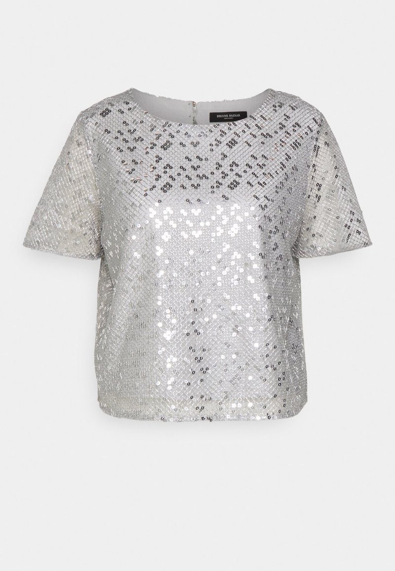 Bruuns Bazaar T-shirt print zilverkleurig