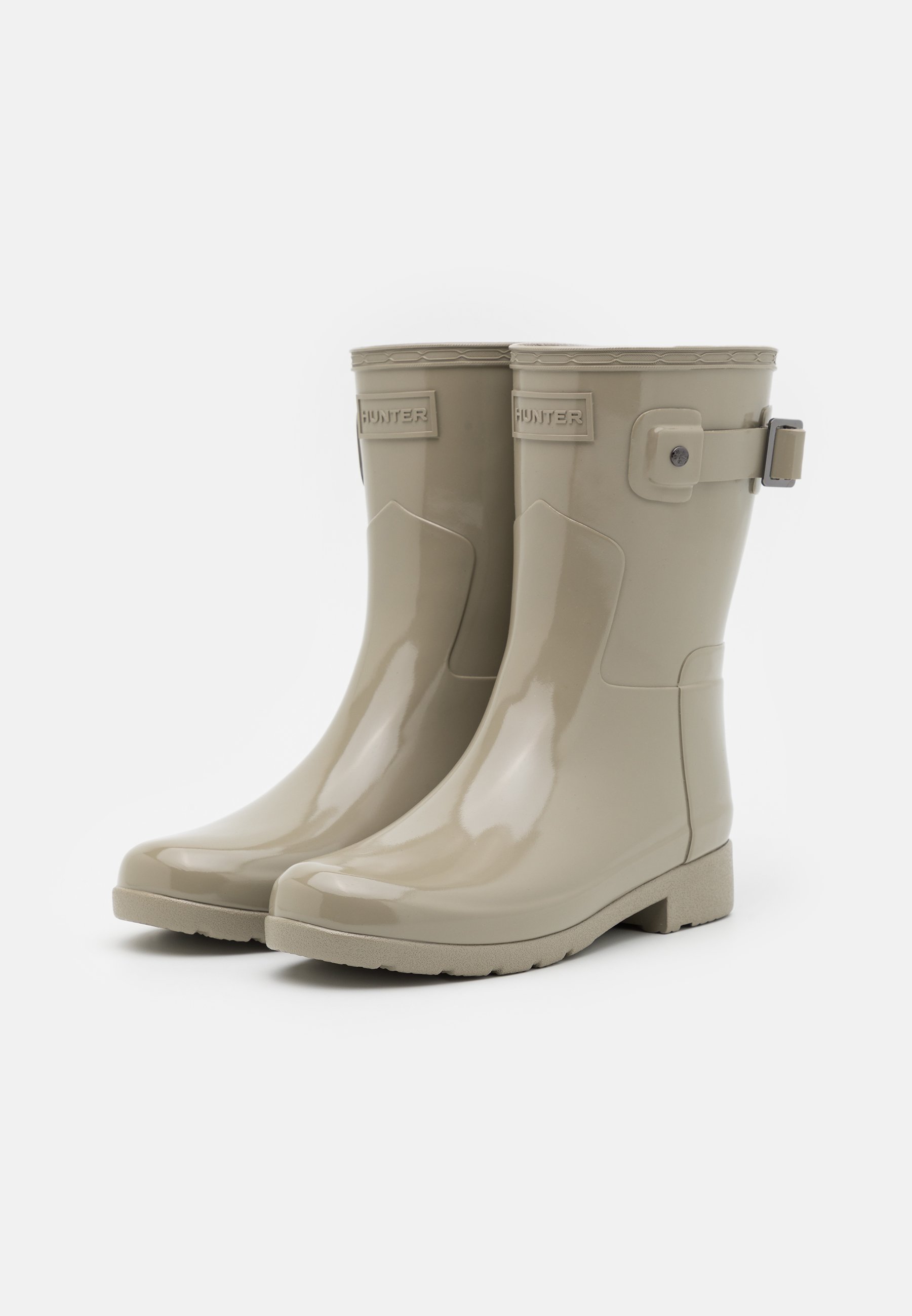 Hunter ORIGINAL REFINED SHORT GLOSS - Botas de agua - grey dagger/gris -  Zalando.es